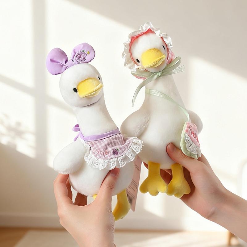 Sitting Posture Crooked Duck Soft Plush Toys Adorable Duck Stuffed Plush Animals Companion Dolls for Kids Birthday Gifts