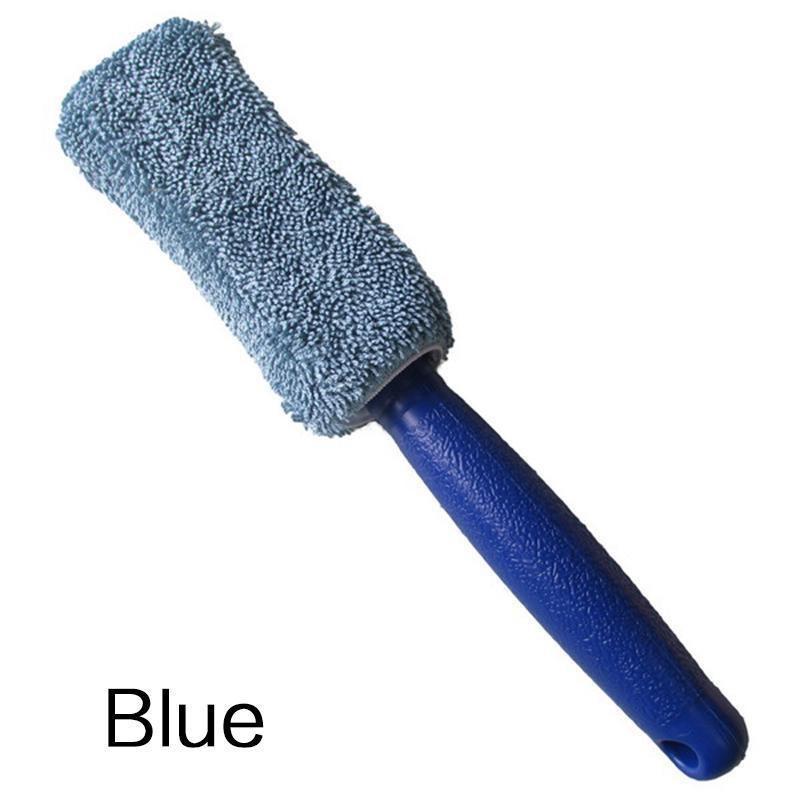 2 PZ/1 PZ 4 Colori Microfibra Manico Lungo Spazzola per Pneumatici Portatile Spazzola per Cerchi Pneumatici Bellezza Articoli per Autolavaggio Strumento Stonego