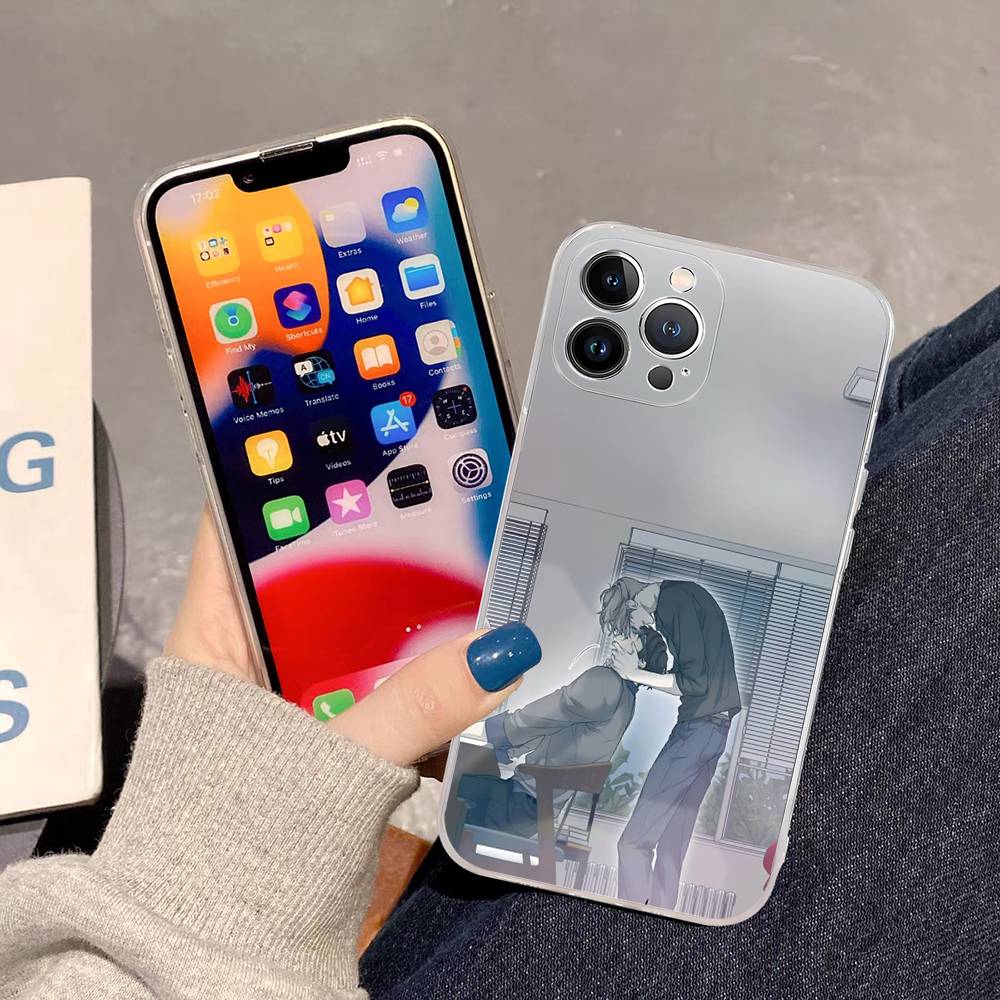 

Nerd Project Bl Anime Shockproof Silicone Clear Case For IPhone 17 16 15 14 13 12 11 Mini Pro Max Plus Cover iPhone 12 pro