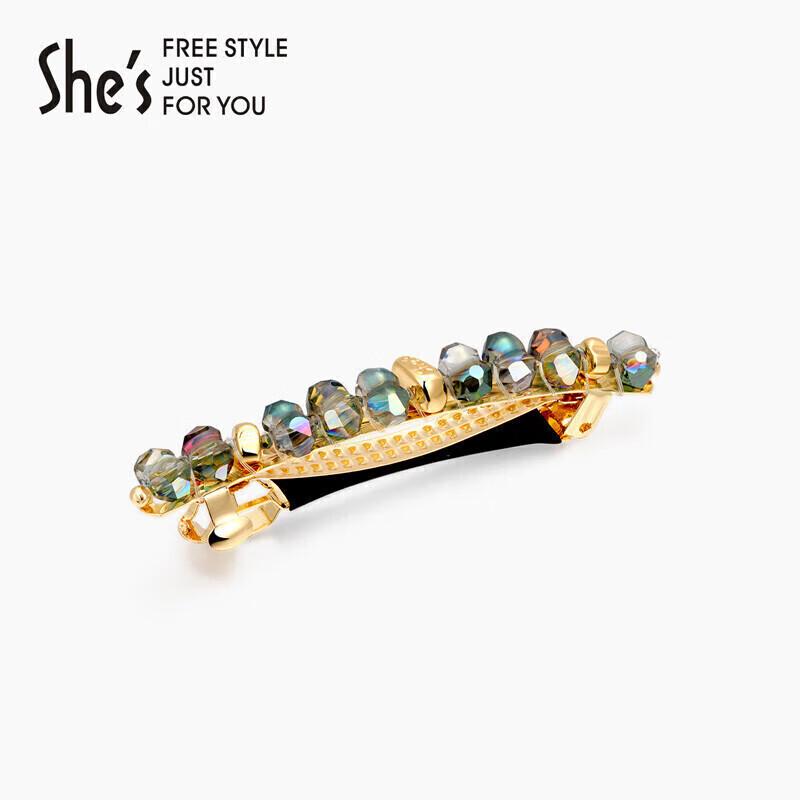 She s Elegant Imitation Crystal Barrette One Size