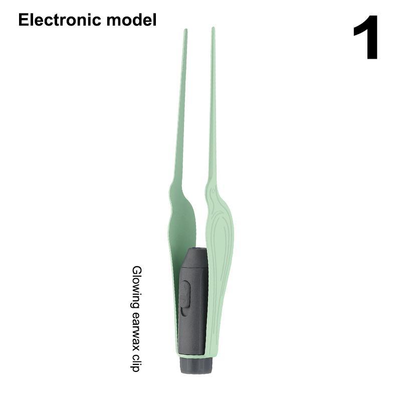Baby Ear Cleaner Tweezer Soft Ear Picks Led Flash Light Ear Wax Curette Picker Ear Cleaning Tools Ear Wax Dig Removal Earpick