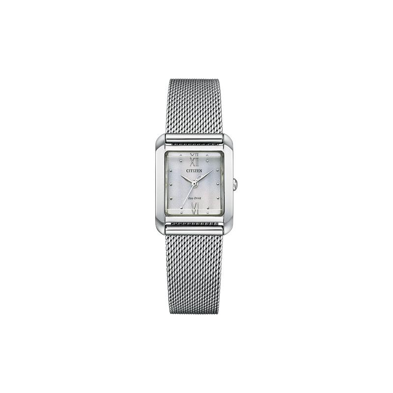 

CITIZEN L Series L Series Huayufengyin Series Retro Light Quartz Stainless Steel Leather Strap Women s Watch Mother-of-pearl Dial EW5590-62A синій