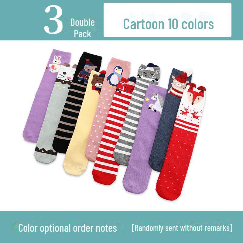 Kinder Cartoon Mittelrohrsocken: Leichte Frühling/Herbst Kniestrümpfe für Mädchen