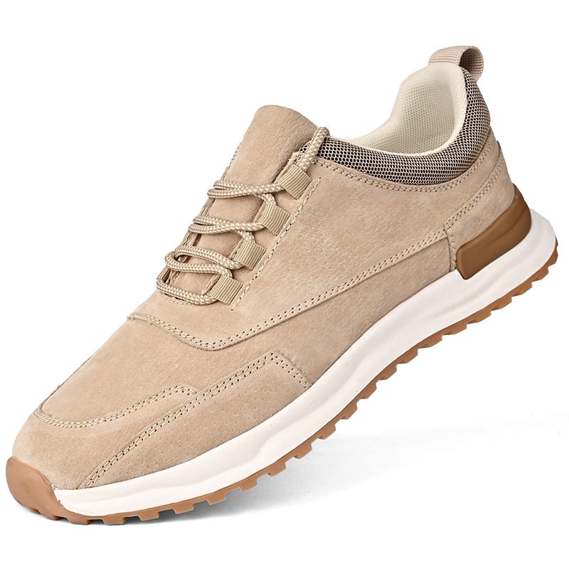 Fashion Casual Leather Men's Sneakers Low-top Casual Shoes Vintage Style All-match Sports Shoes Comfort Male Treking Footwear Trainers