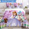 Set Biancheria da Letto 3 Pezzi Princess Sofia K-pop Music Group, Ideale per Camera da Letto, Dormitorio, Include Copripiumino e 2 Federe, Regali per Fan