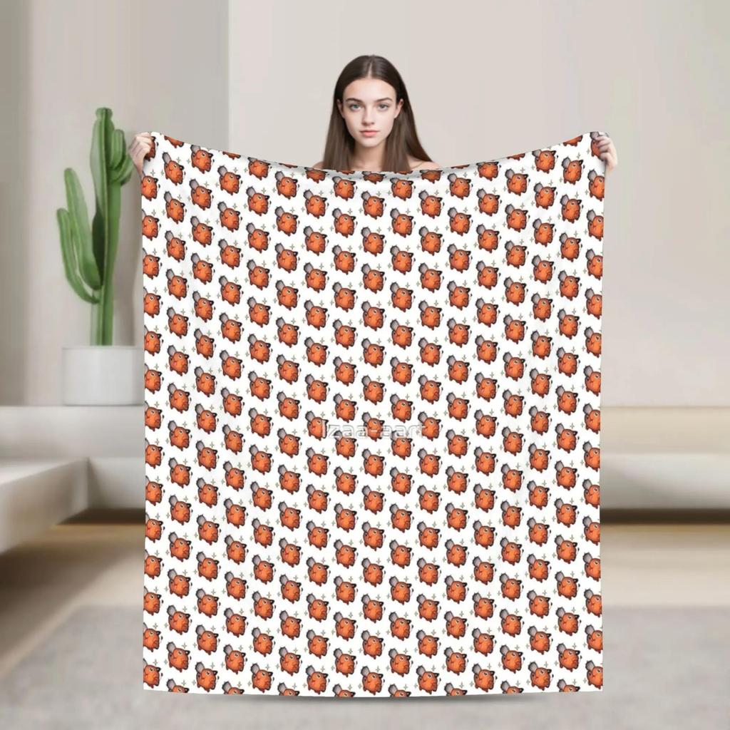 Makima Chainsaw Man Anime Plush Blanket Soft Flannel Throw for Kids and Adults Couch Bed Cover Design Bedspread