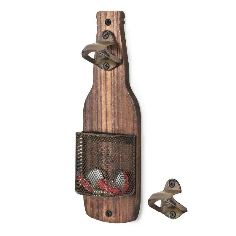 2025 New 1PC Multi-functional Industrial Style Beer Bottle Opener - Decorative Wall Mounted Pendant for Catering Bar