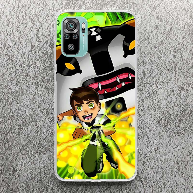Cartoon Ben 10 Soft Case for Xiaomi Redmi Note 10 9 9S 8 Pro 7 9T 5 Phone Shell Mi 11T 12T 10T 12 11 Lite 6X A3 Cover
