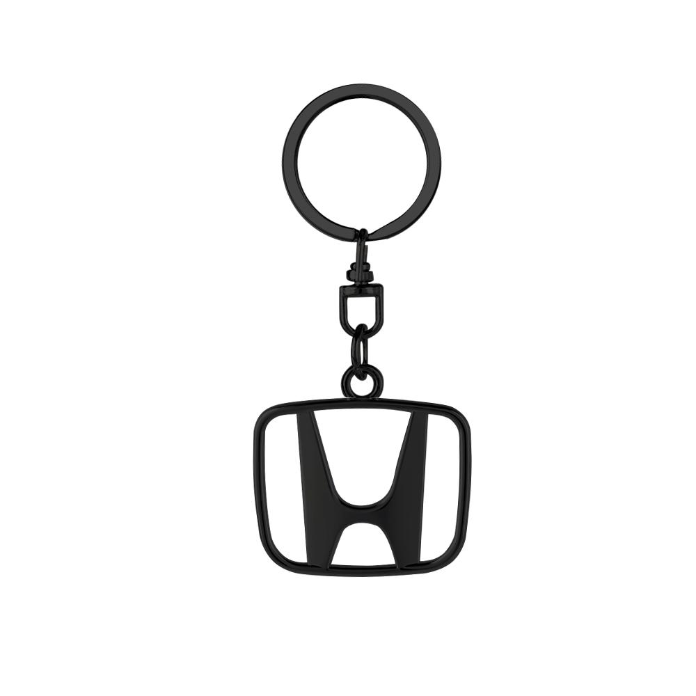 Metal Car Keychain Emblem Pendant Key Chain Keyring For Honda Civic Fit Jazz Accord Pilot CRV Odyssey Passport City Accessories DE6