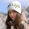 Fashion Letter Print Winter Beanie Hat Couple Reversible Warm Soft Cap Windproof Hats For Man Women Outdoor Winter Knitted Hats