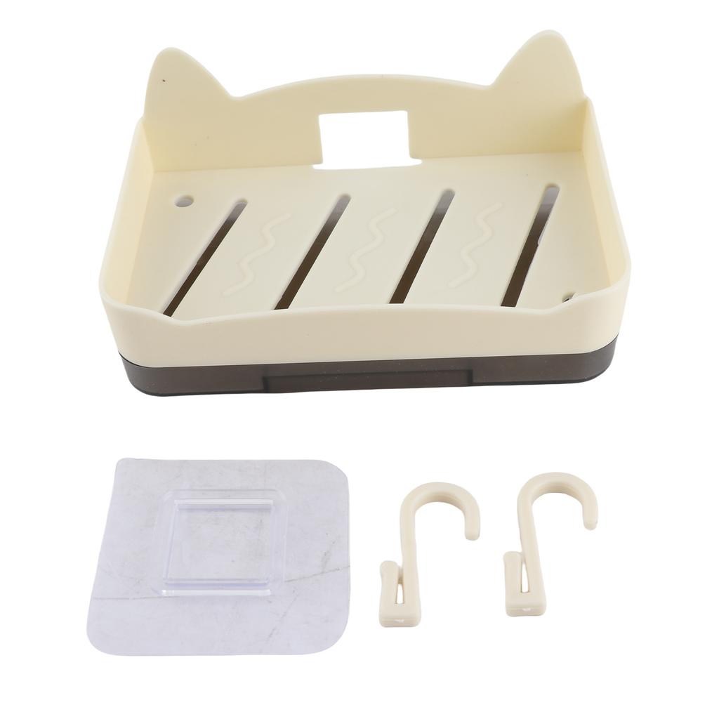 Wall Mounted Soap Holder Hole Shape Drainage Soap Dish Holder for Bathroom