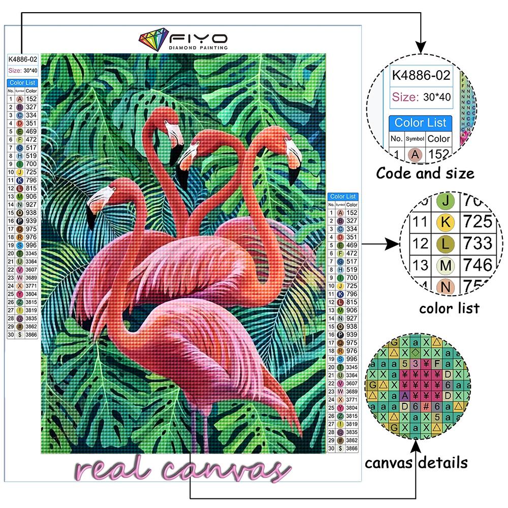 5D Diamond Painting Animal Flamingo DIY Diamond Embroidery Rhinestone Home Decoration