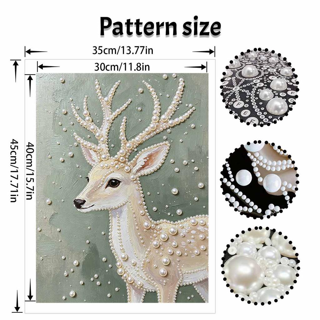 Pearl Painting Kit Deer Forest Theme Handmade DIY Home Decoration Painting