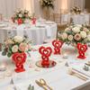 Romantisches Herz Rosen Ornament Dekorativ Modern 3D Gedrucktes Herzförmiges Ornament Kunststoff Herz Statue Ornament Bücherregal Dekor