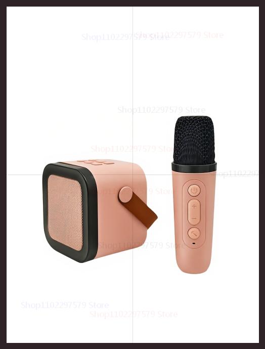 

Portable Bluetooth Karaoke Speaker Mini Wireless Audio with Microphone K Song Family Singing Machine for Home Party Kids Adults