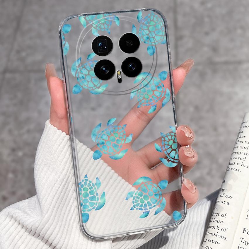 Für Huawei Honor Magic8 7 6 5 Pro Nova 12 Ultra 12i Handyhülle Schönes Blumenmuster Transparentes Silikon Vollschutzhülle Für Huawei Gehäuse