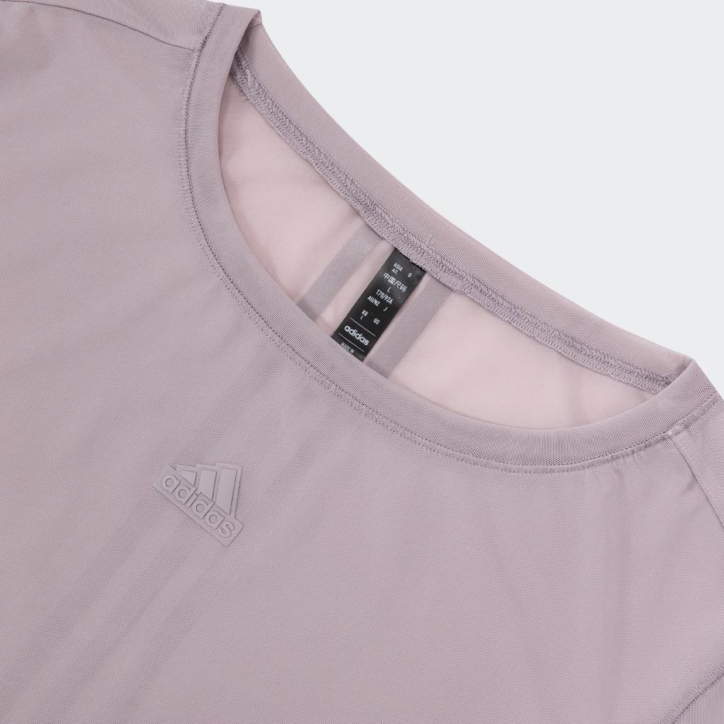 Adidas Layered Long Sleeve Top Logo Comfortable Casual Round Neck T-Shirt Women tops Purple Pink JP1460