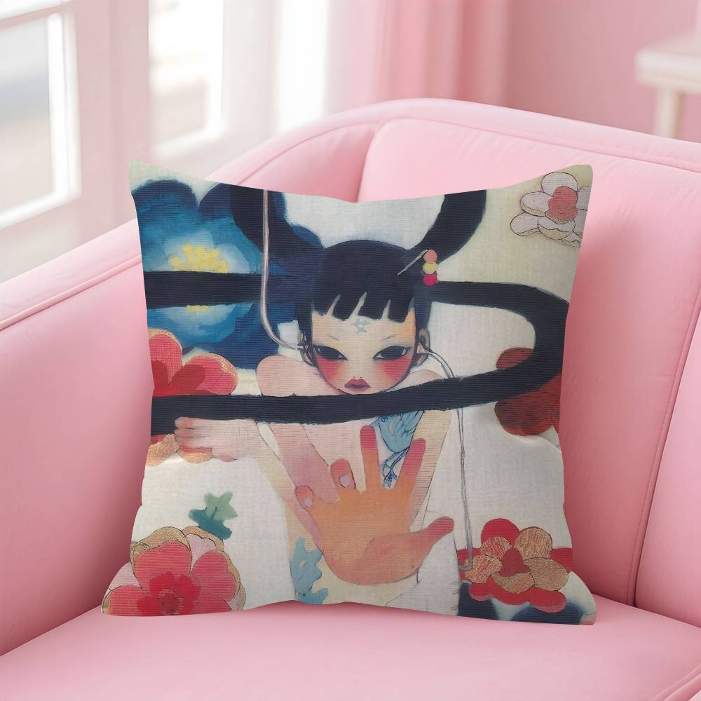 Art Aya Takano Girl Pillow Anime Pillow Sofa Bed Head Pillow Cover Cushion Cover Fashion