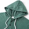 Men's Solid Color Stand Collar Button Sweatshirt Hoodie Men's Sports Large Size Casual Sweatshirt