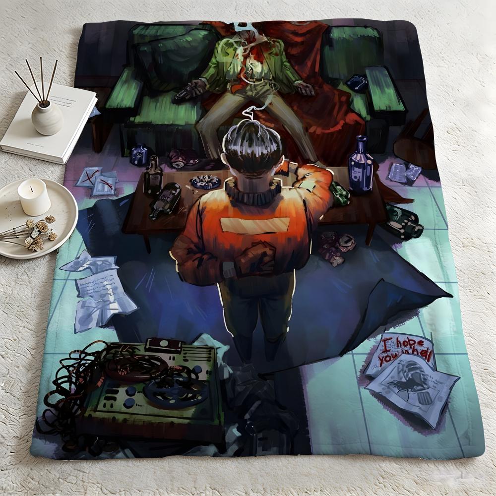 Game H-Line Miami-I Throw Warm Soft Flannel Blanket, Multi-Use For Sofa Bed Camping Travel Nap