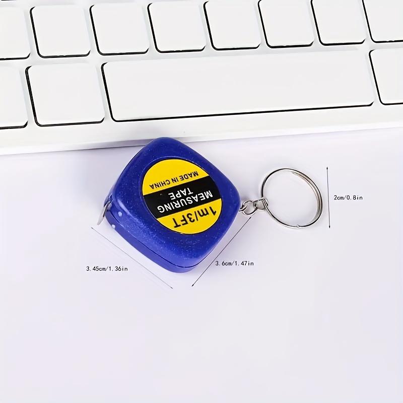 Mini Portable Keychain Tape Measure – 1m Retractable Steel Ruler for Home & Travel