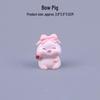 Creative Piggy Resin Ornament for Car and Office Decor