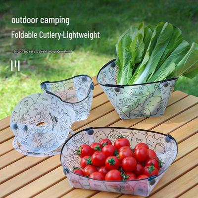 Ultraleichtes tragbares faltbares Mehrzweck-Outdoor-Besteckset: Schüssel, Teller, Kaffeefilter, Trichter, Wasserbecher