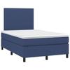 3141607 vidaXL Divan Bed with Mattress Blue 120x200 Cm Fabric
