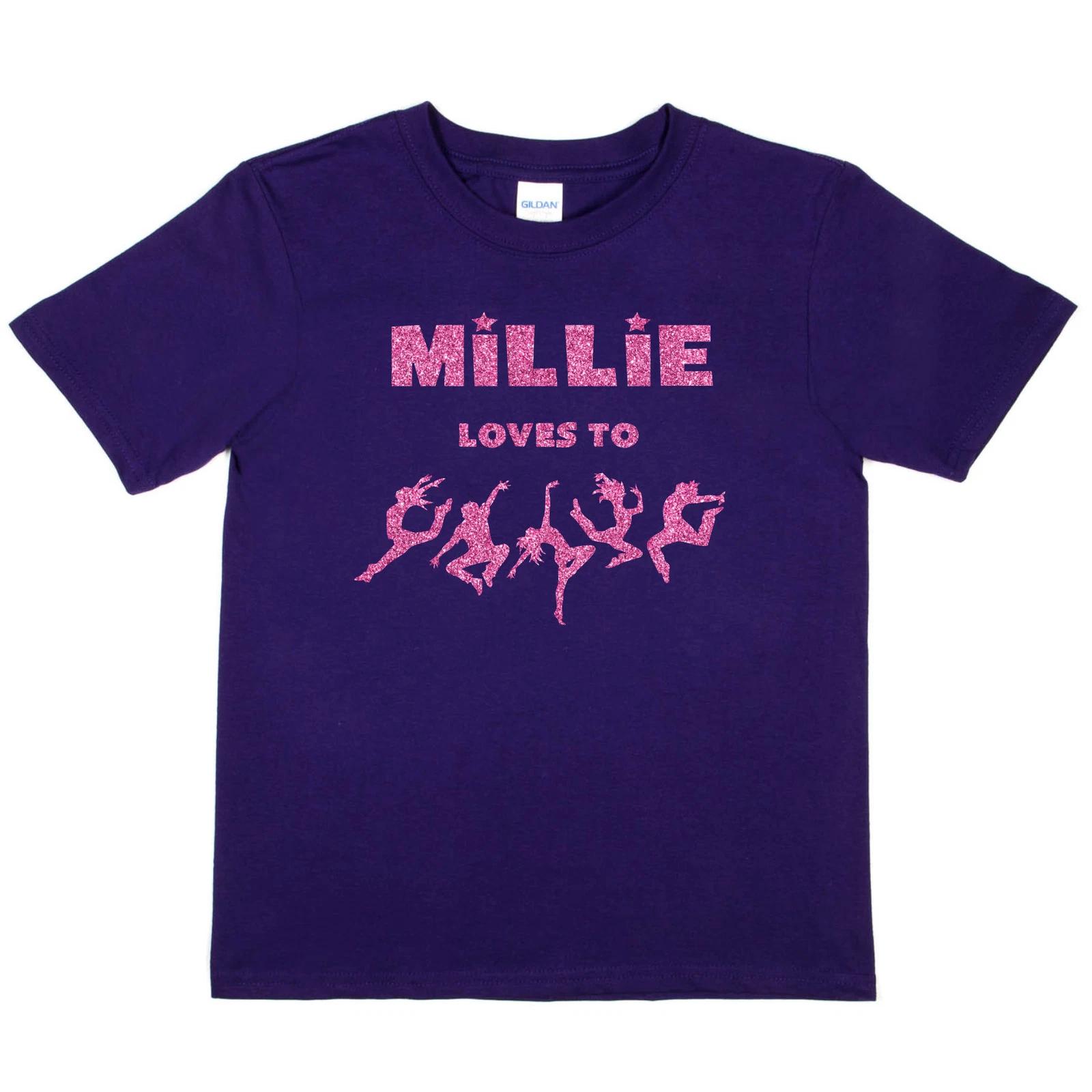 Girls Personalised Tee Street Dance Millie Loves Dance Ballet Street Dance Class 4XL
