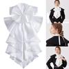 Courtstyle Jabot Drape Collar Neckpiece For Women Formal Occasion Sweater Blouse Costume Collar Decorative Accessory