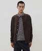 LEIRE Mild Cashmere-Like Round Cardigan [Brown]