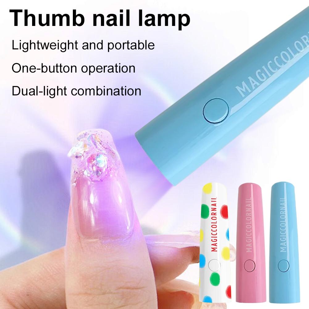 Thumb Light Nail Straight Light Handheld Small Portable Rechargeable Quick Drying Mini Phototherapy Lamp For Home Use