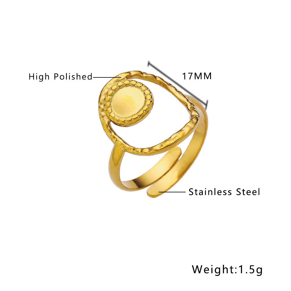 

Ins Feng Геометрическое открывающееся кольцо Неправильное любовное кольцо