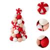 Christmas Pompom Tree Tabletop Decor Table Top Xmas Decoration for Restaurant