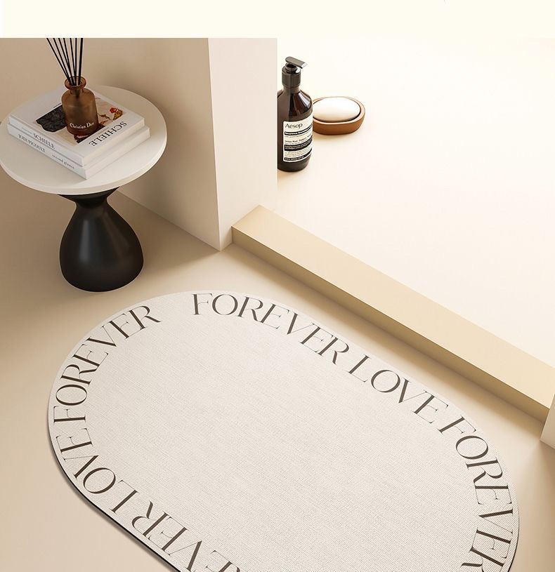 Floor Mat Toilet Water Absorption Quick Drying Foot Mat Diatom Mud Toilet Bathroom Entrance Door Non-slip and Dirt-resistant