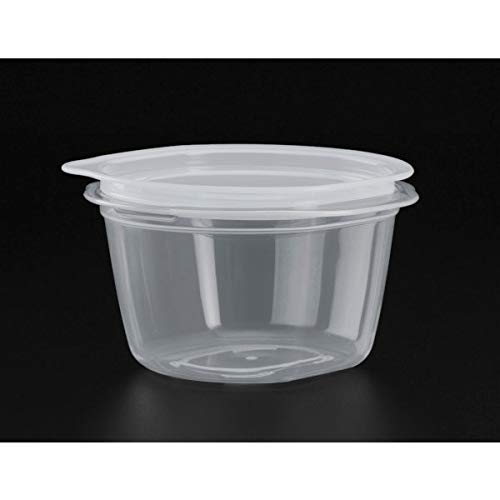 Rakuchin Pack Storage Container, for One Serving of Rice, 270ml Capacity, Clear White, Pack of 2