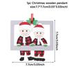 Christmas Wooden Family Pendant Christmas Decorations For Home 2025 Navidad Gift Xmas Tree Hanging Ornament Happy New Year 2026