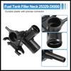 Kühler-Einfüllstutzen mit vollständig dichtem Verschluss als Ersatzteil für Hyundai Elantra 11-16 für Kia Forte 14-18, Nr. 25329-3X600/25330-1P000 Kunststoff Schwarz