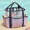 Toiletry Bag Shower Bag Swimming Bag Shower Caddy Bag Makeup Cosmetic Organizer Bag Double-Layers Beach Bag