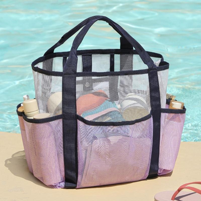 Toiletry Bag Shower Bag Swimming Bag Shower Caddy Bag Makeup Cosmetic Organizer Bag Double-Layers Beach Bag