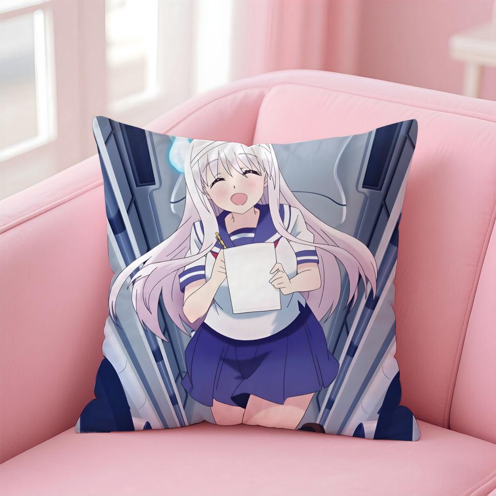 Yuuna And TheHaunted HotSpring Cushion Cover Comfortable Reversible Pillow Cover Ideal For Car Sofa Bedroom & Beyond