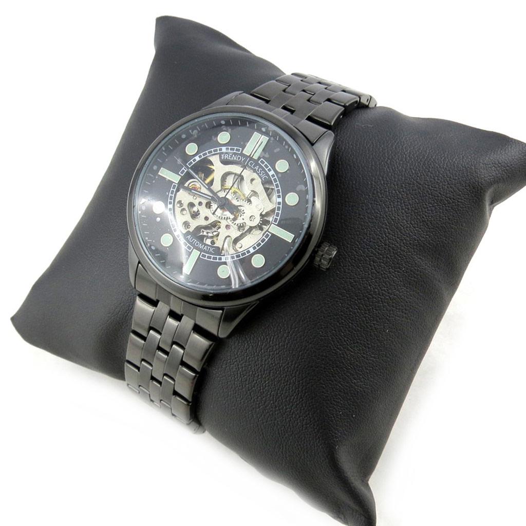 Les Trésors De Lily [N2356] - 'Trendy' Black Automatic Watch