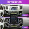 Tesla Screen for Toyota Hilux Fortuner 2005-2007 Android Car Radio Player GPS Navi Auto Stereo Multimedia Carplay 5G DSP