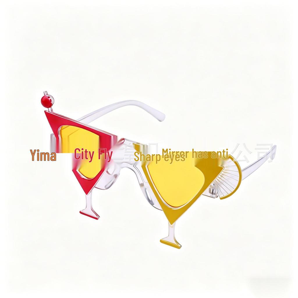 Hawaiian Beach Party Glasses: Coconut Tree, Flamingo, Parrot, Ice Cream, Flower & Wine Glass Fun