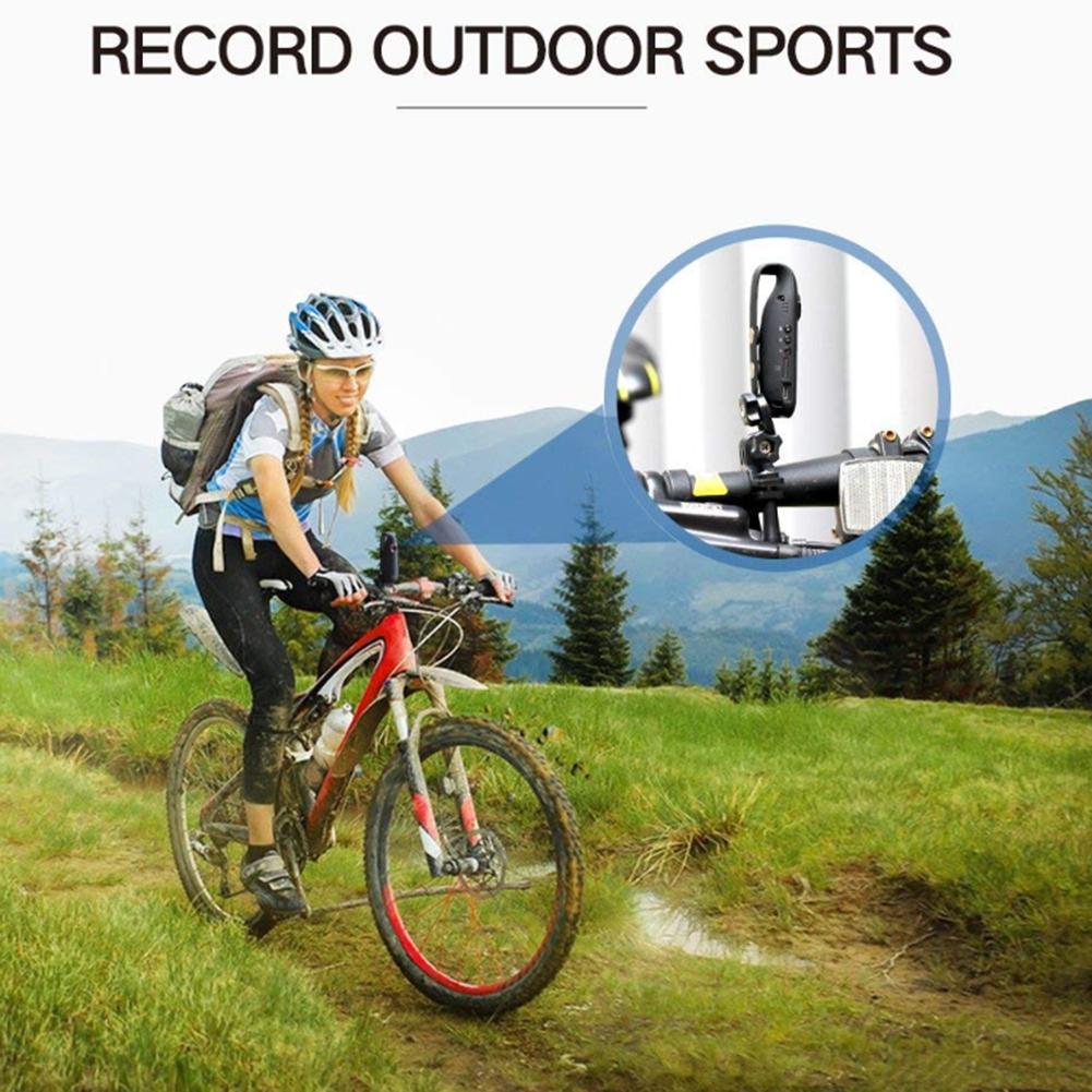 1080P Full HD Cycling Video Recorder with Back Clip Portable Law Enforcement Recorder Motion Activate Loop Recording Camera