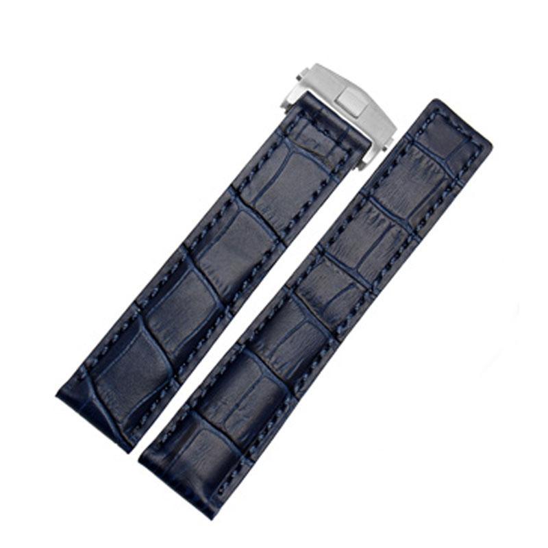 Genuine Leather Bracelet 19mm 20mm 22m for Tag Heuer Watchband Men Wristwatches Band Accessories Fold Buckle Leather Watch Strap