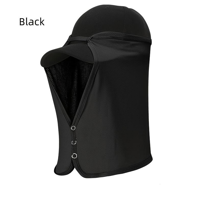 

1Pc Outdoor Hiking, Mountaineering, Cycling, Fishing, Anti-Mosquito Face Mask, Sun Protection Hat With Brim, Suitable For Spring And Summer, Unisex чёрный
