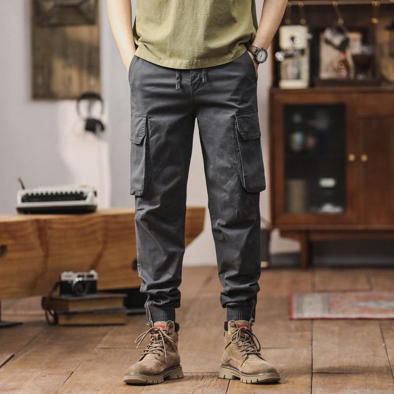 Overalls Men's Outdoor Loose Pants Trendy Brand Men's Retro Men's Pants Sports Casual Pants Premium Men's Clothing