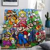 Super Mario Flannel Blanket Comfortable Cozy Warm Print for Outdoor Picnic Bedroom Beds Sofas.-TING
