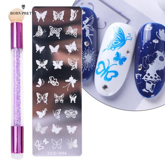 Good Quality Nail Nails Ornaments Print Template Exquisite Pattern Lightweight Detachable